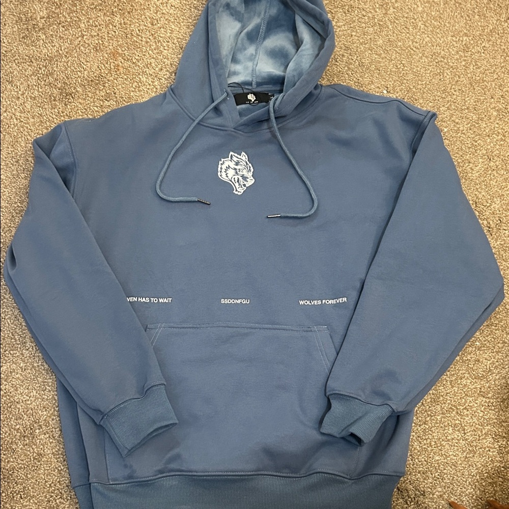 Blue Graphic Hoodie